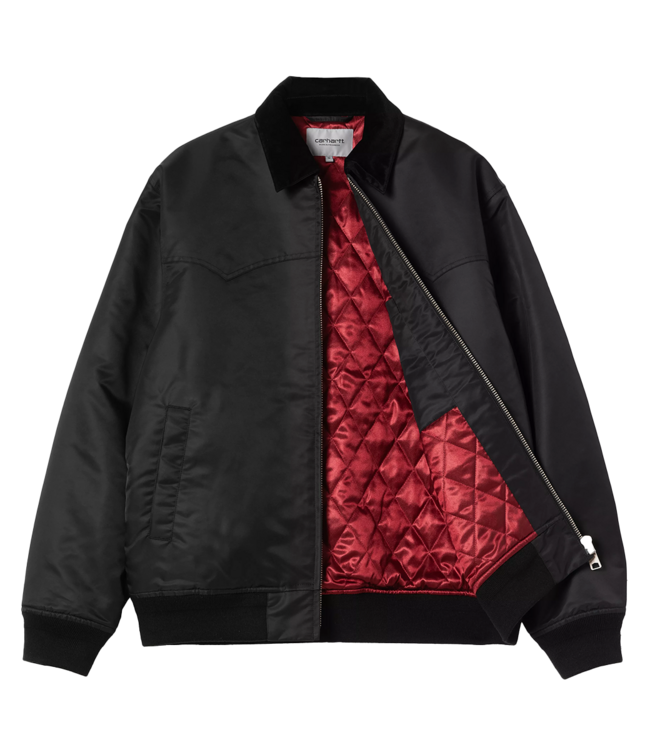 CARHARTT WIP Santa Fe Alumni Jacket - Black/Scarlet