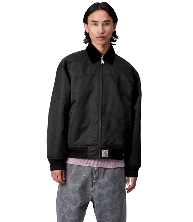 CARHARTT WIP Santa Fe Alumni Jacket - Black/Scarlet