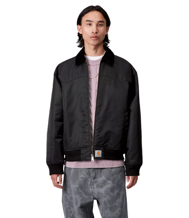 CARHARTT WIP Santa Fe Alumni Jacket - Black/Scarlet