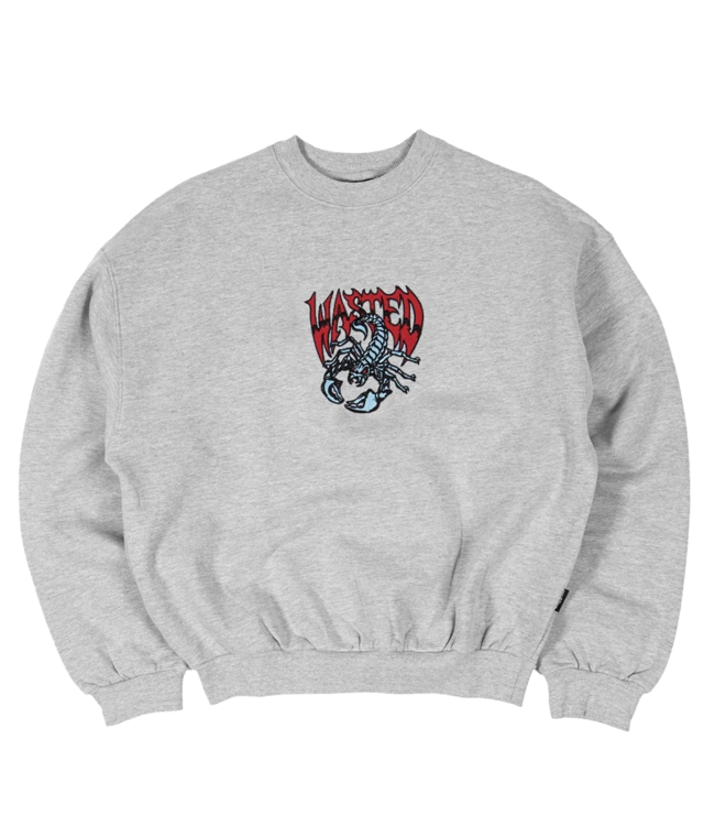 WASTED PARIS Bane Crewneck - Ash Grey