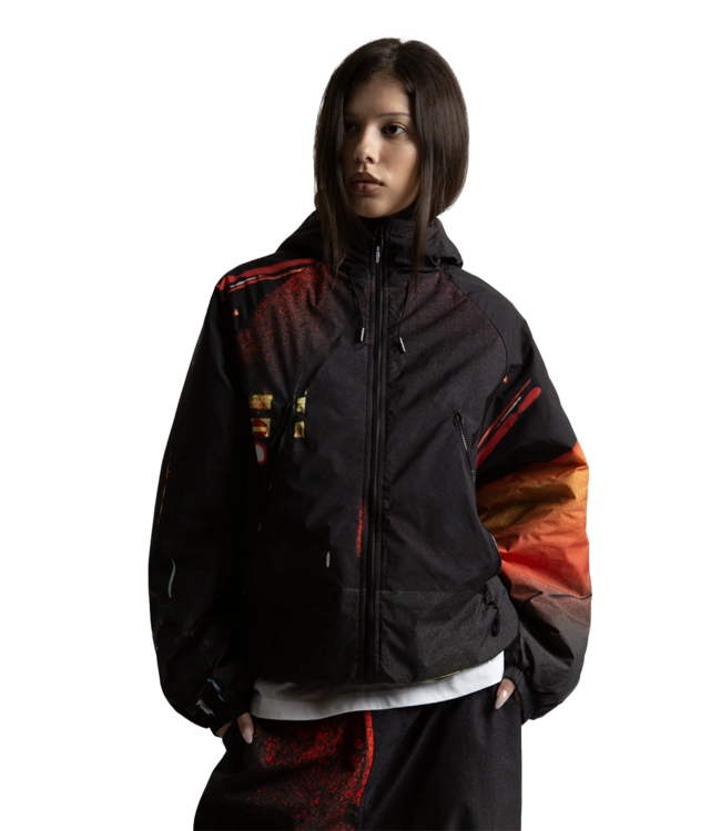 WASTED PARIS Monsieur Bonheur X Wasted Windbreaker - Black