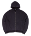 WASTED PARIS Pusher Knit Zip Hoodie - Black/Charcoal
