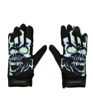 WASTED PARIS Skull Gloves - Black
