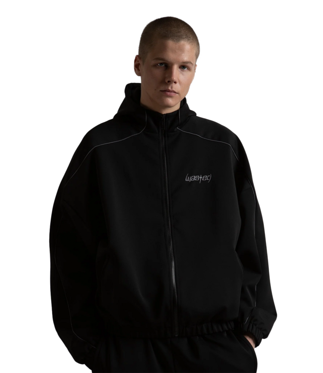 WASTED PARIS Switchblade Hooded Track Jacket - Black