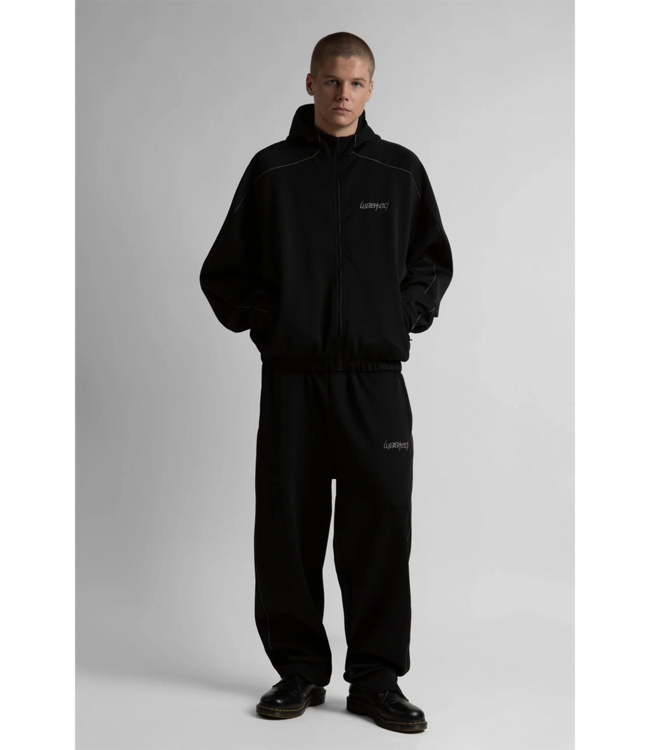 WASTED PARIS Switchblade Hooded Track Jacket - Black