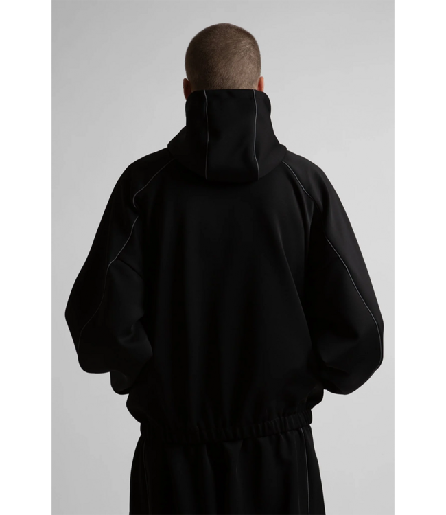 WASTED PARIS Switchblade Hooded Track Jacket - Black