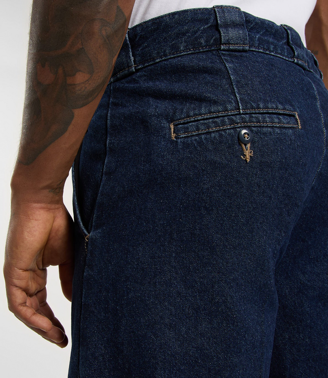 DICKIES 877 Barrel Leg Work Jeans - Dark Indigo