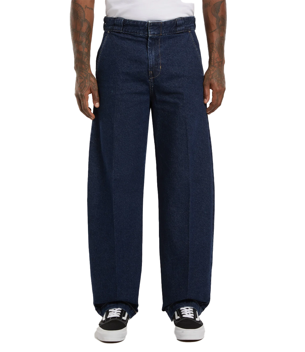 DICKIES 877 Barrel Leg Work Jeans - Dark Indigo