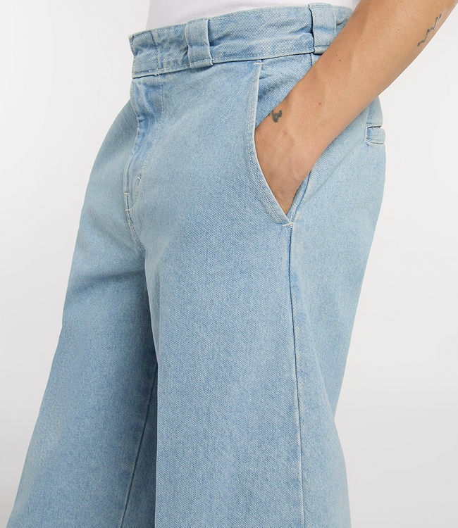 DICKIES 877 Barrel Leg Work Jeans - Vntg Blue