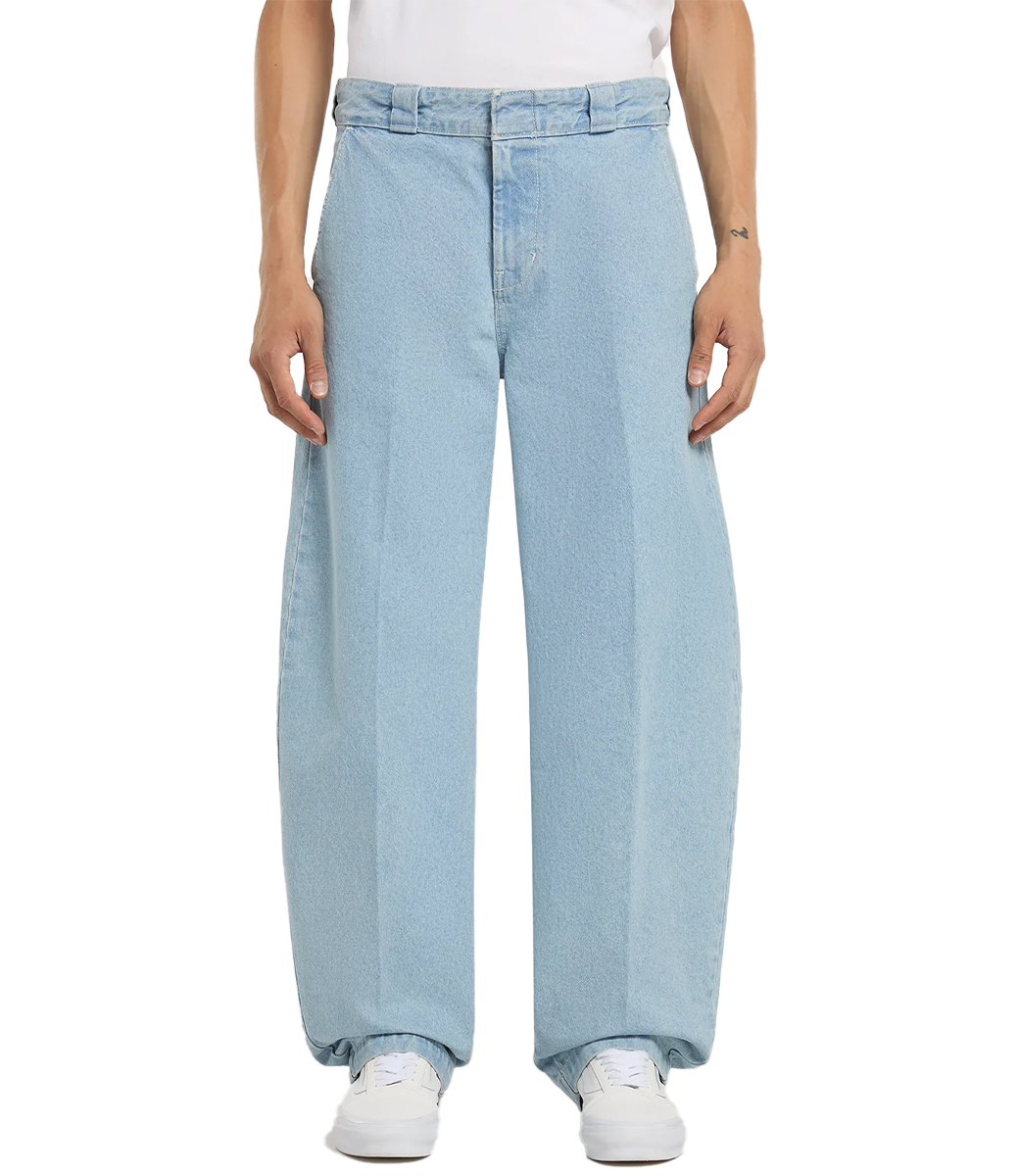 DICKIES 877 Barrel Leg Work Jeans - Vntg Blue