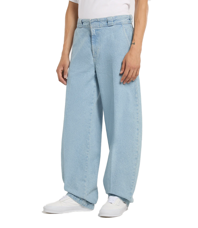 DICKIES 877 Barrel Leg Work Jeans - Vntg Blue