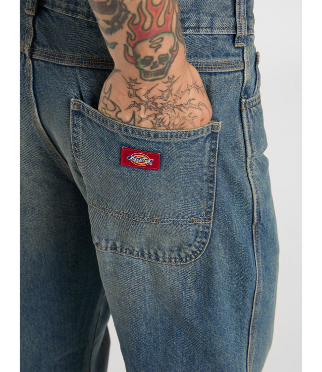 DICKIES 954 Relaxed Straight Work Pant - Khaki Tntd Blue