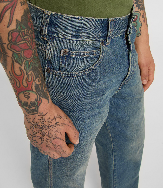 DICKIES 954 Relaxed Straight Work Pant - Khaki Tntd Blue