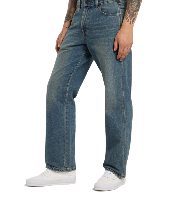 DICKIES 954 Relaxed Straight Work Pant - Khaki Tntd Blue