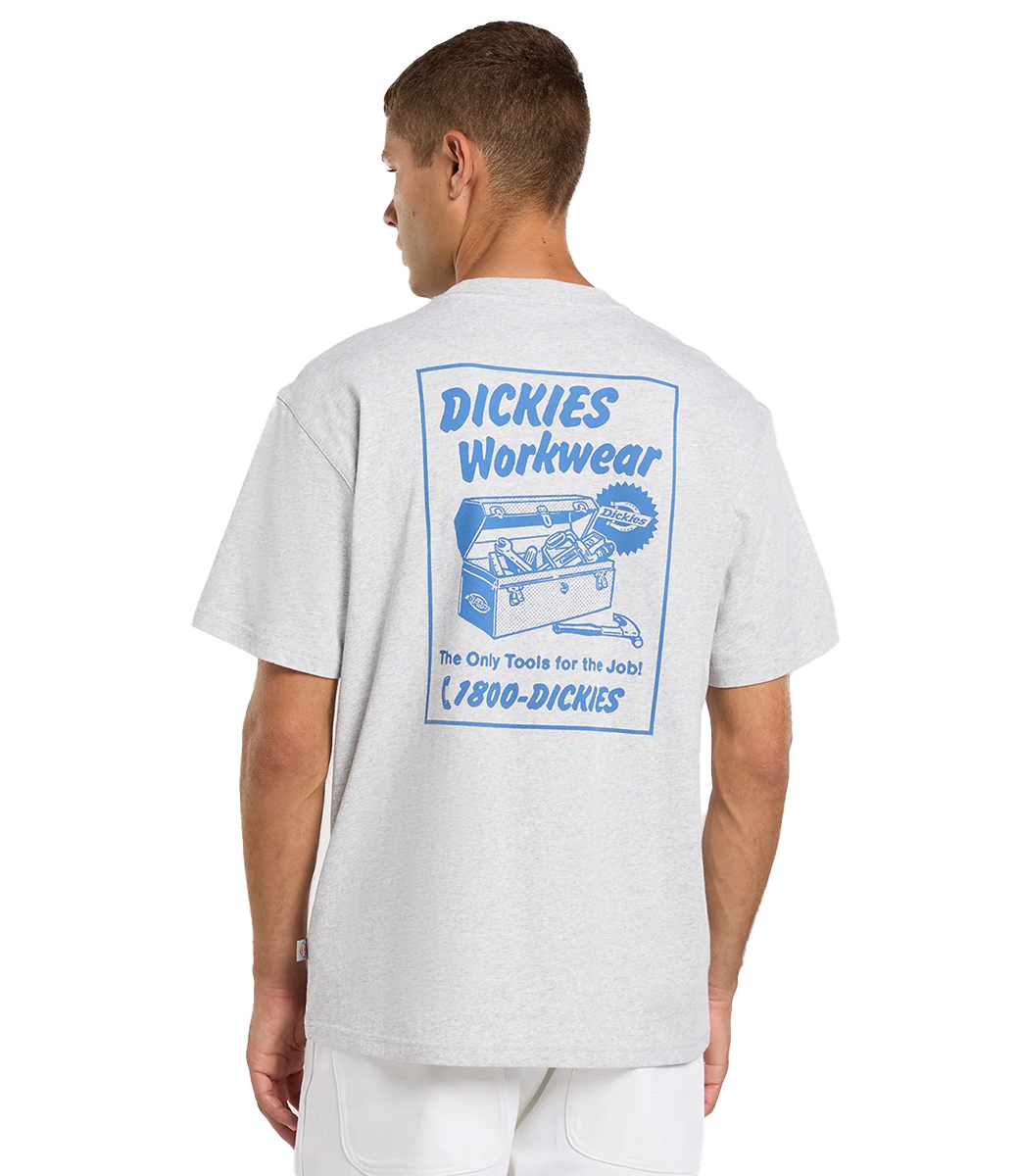 DICKIES Dry Ridge Ss Tee - Light Gray