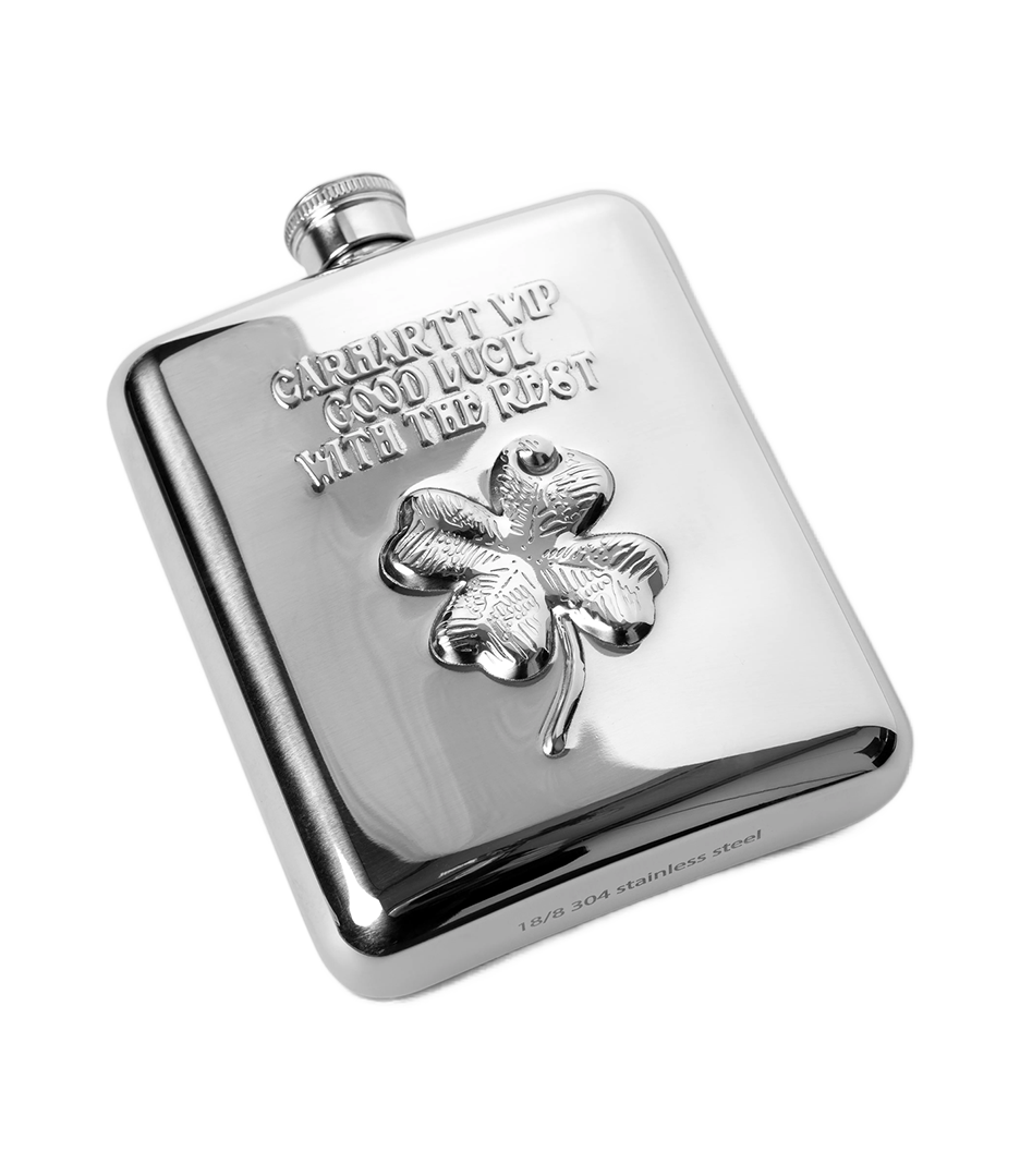 CARHARTT WIP Clover Flask - Silver