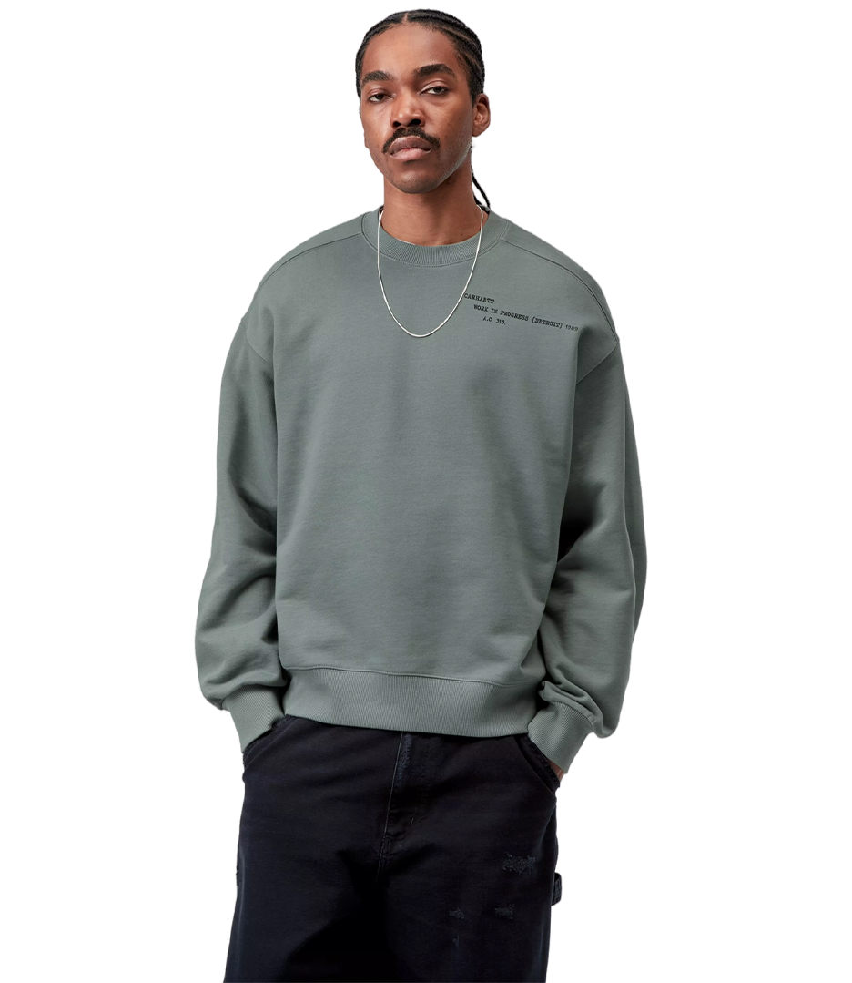 CARHARTT WIP Punched Sweat - Velvet Green