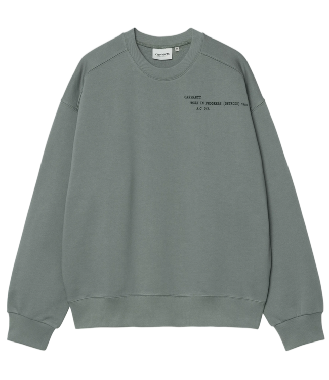 CARHARTT WIP Punched Sweat - Velvet Green