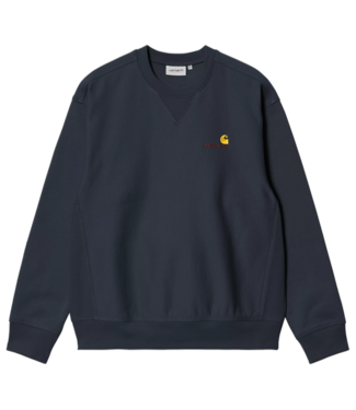 CARHARTT WIP American Script Sweat - Deep Night