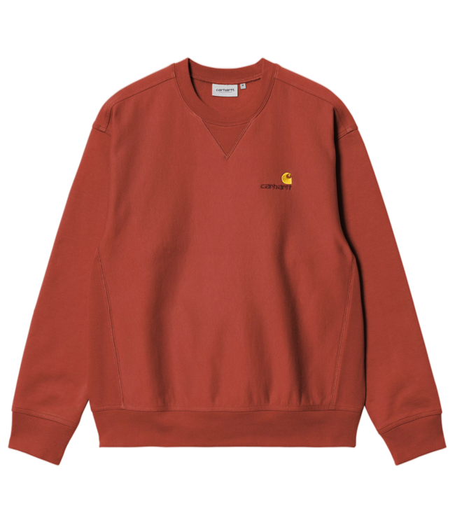 CARHARTT WIP American Script Sweat - Oxide Red