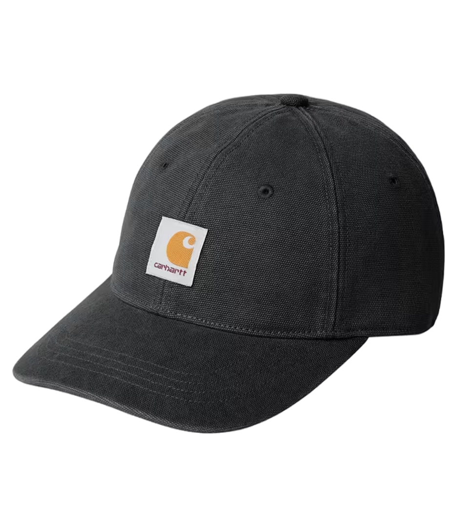CARHARTT WIP Canvas Cap - Black/Stone Washed