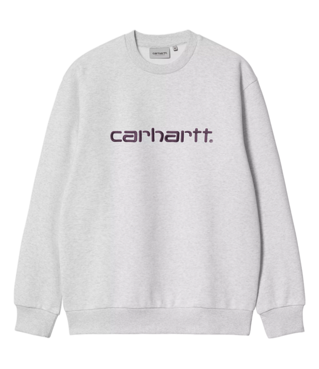 CARHARTT WIP Carhartt Sweat - Ash Heather/Cozy Purple