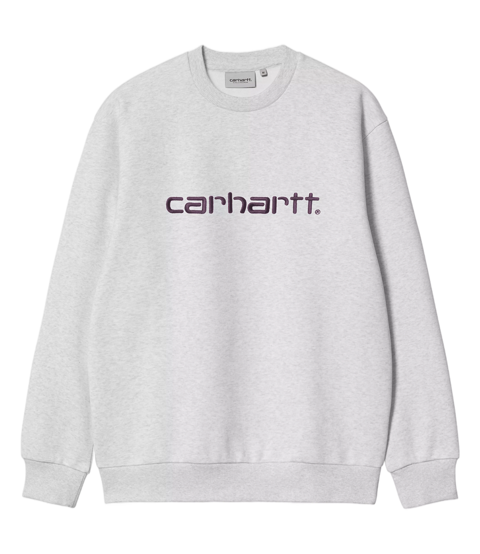 CARHARTT WIP Carhartt Sweat - Ash Heather/Cozy Purple