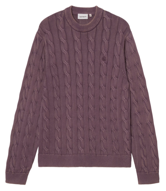CARHARTT WIP Carter Sweater - Cozy Purple/Garment Dyed
