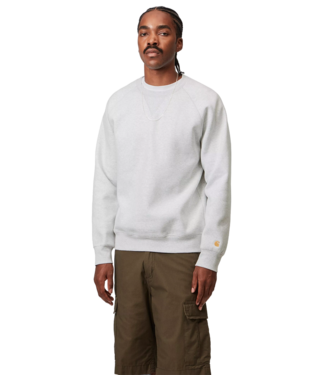 CARHARTT WIP Chase Sweat - Ash Heather/Gold
