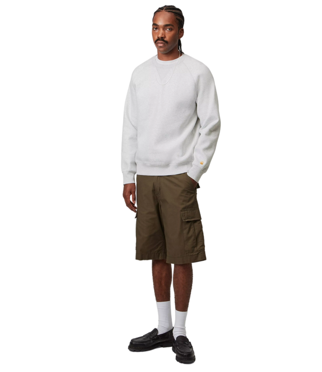 CARHARTT WIP Chase Sweat - Ash Heather/Gold