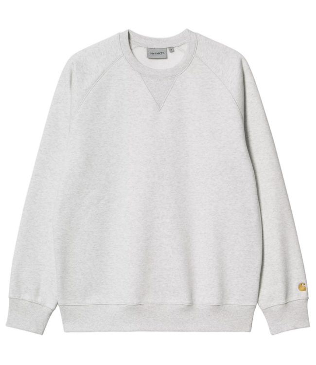 CARHARTT WIP Chase Sweat - Ash Heather/Gold