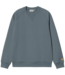 CARHARTT WIP Chase Sweat - Cozy Blue/Gold