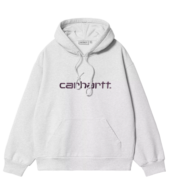 CARHARTT WIP Hooded Carhartt Sweat - Ash Heather/Cozy Purple