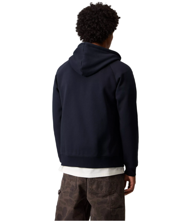 CARHARTT WIP Hooded Chase Jacket - Dark Navy/Gold