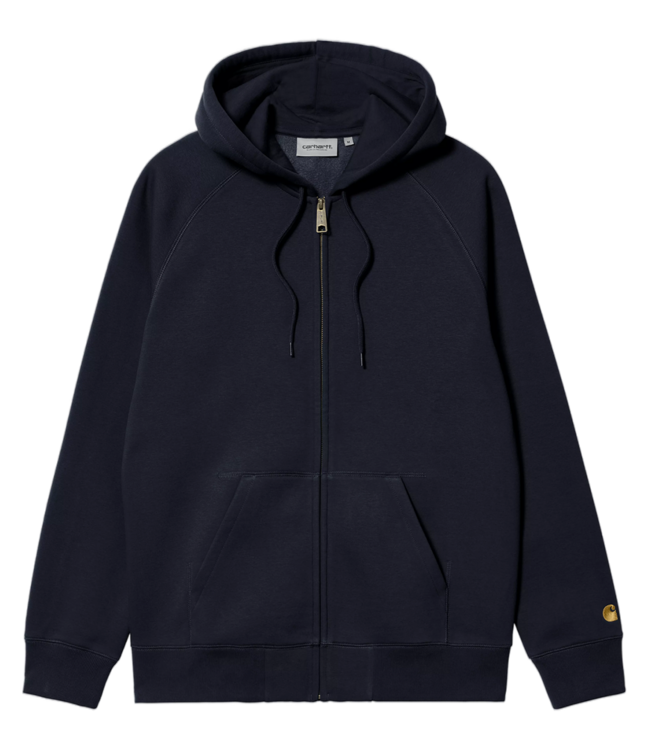 CARHARTT WIP Hooded Chase Jacket - Dark Navy/Gold