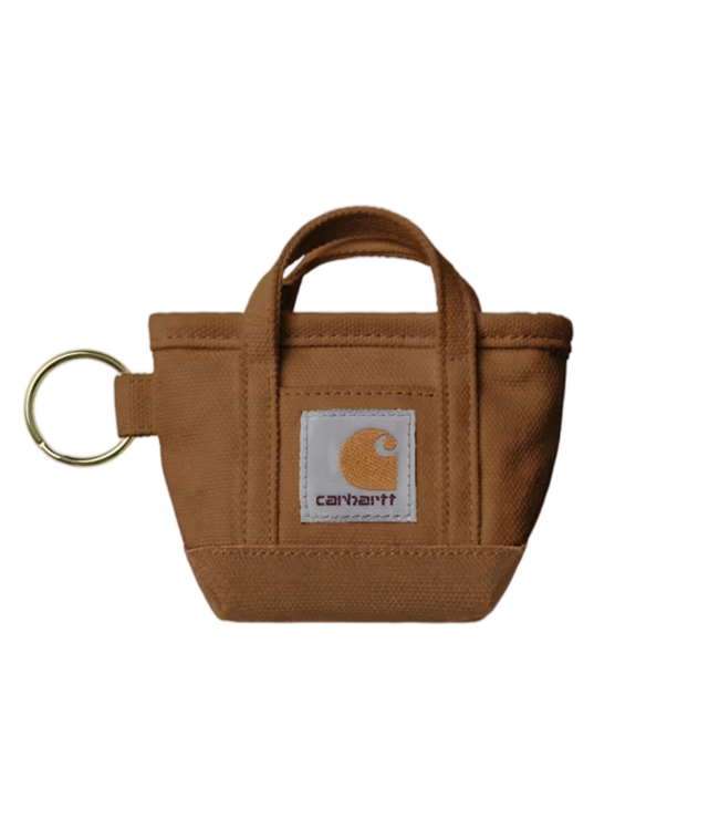CARHARTT WIP Mini Tote Bag Keychain - Hamilton Brown