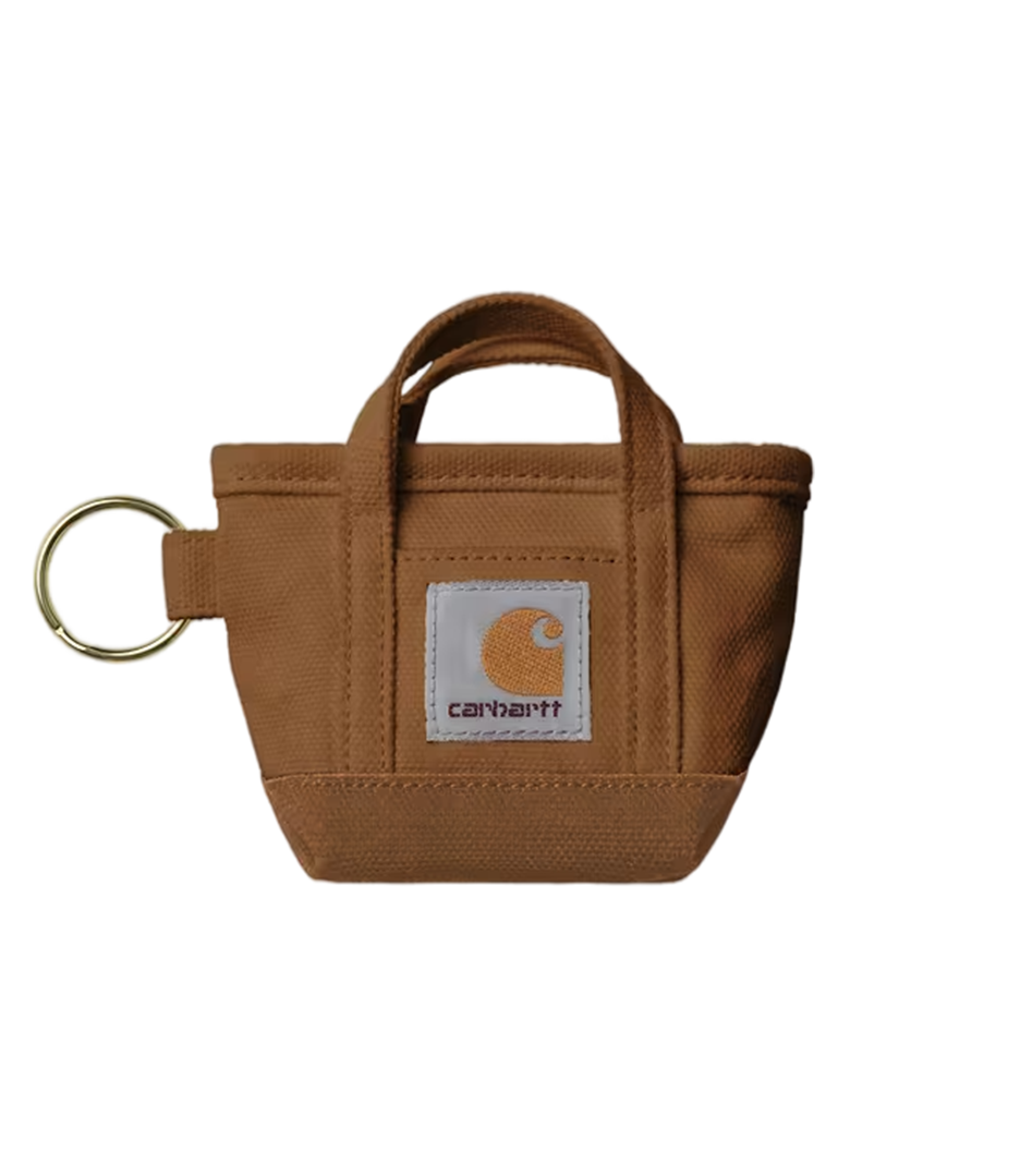 CARHARTT WIP Mini Tote Bag Keychain - Hamilton Brown