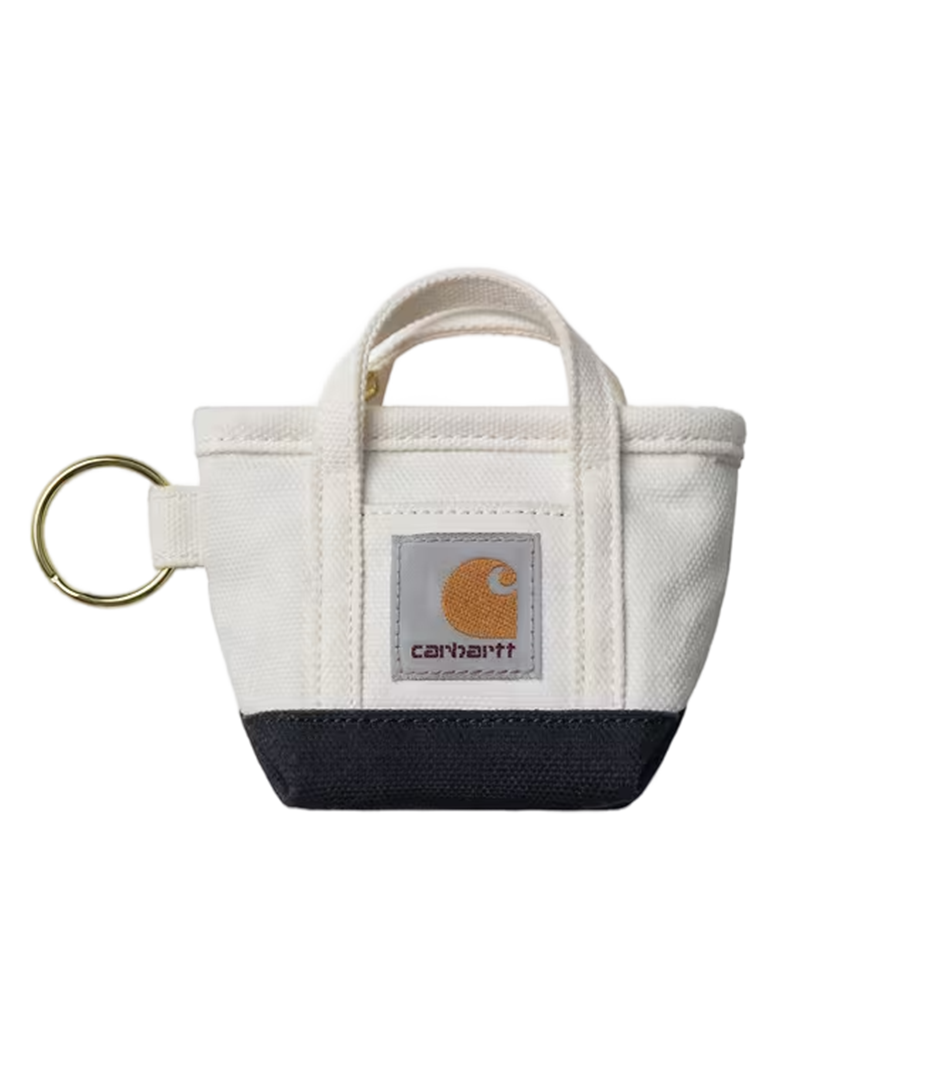 CARHARTT WIP Mini Tote Bag Keychain - Natural/Blue