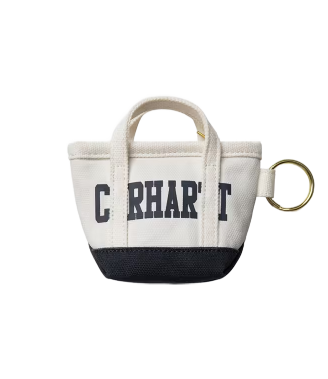 CARHARTT WIP Mini Tote Bag Keychain - Natural/Blue