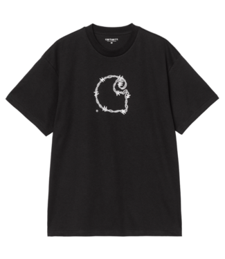 CARHARTT WIP S/S Barbwire C T-Shirt - Black