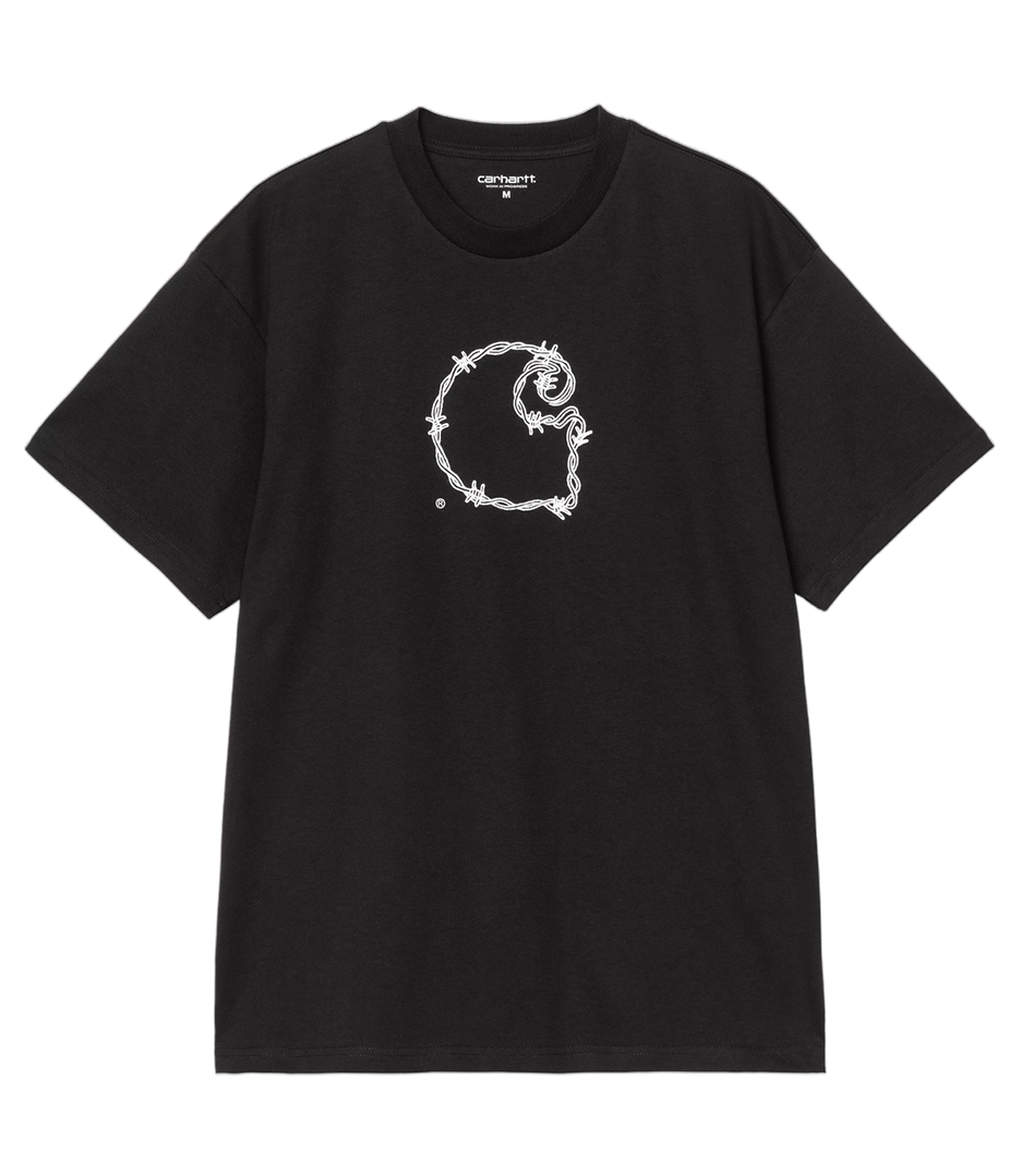 CARHARTT WIP S/S Barbwire C T-Shirt - Black