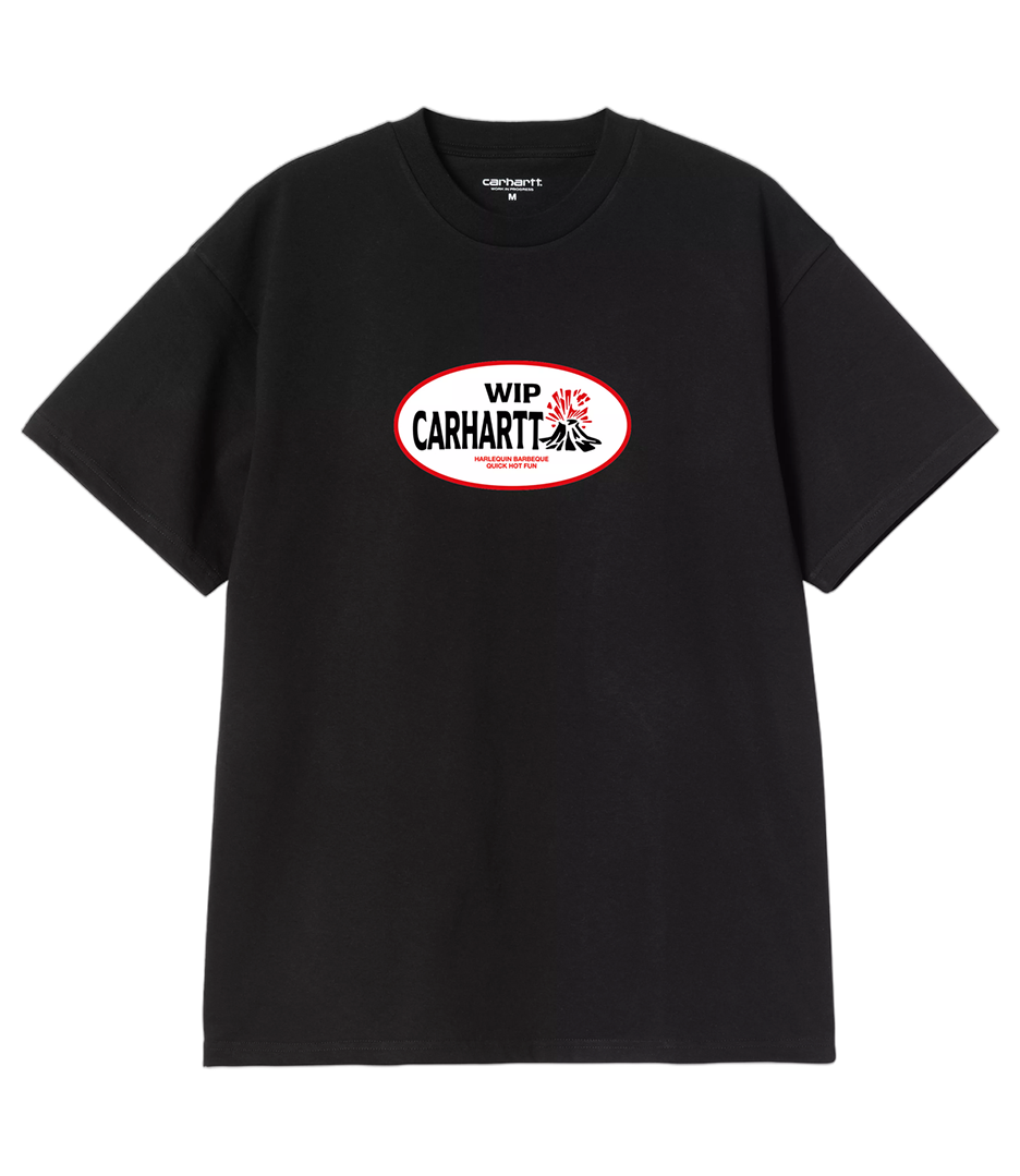 CARHARTT WIP S/S Harlequin Bbq T-Shirt - Black