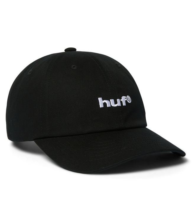 HUF 89 Embroidered 6 Panel Cv Hat - Black/White