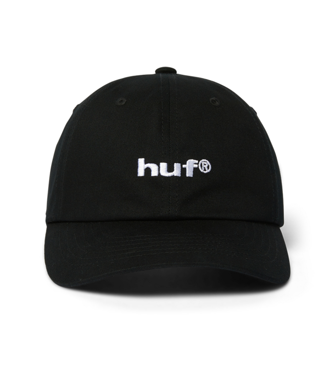 HUF 89 Embroidered 6 Panel Cv Hat - Black/White