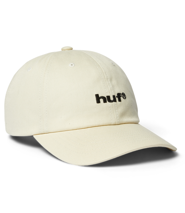 HUF 89 Embroidered 6 Panel Cv Hat - Cream/Black