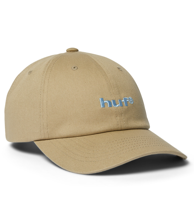 HUF 89 Embroidered 6 Panel Cv Hat - Stone/Blue