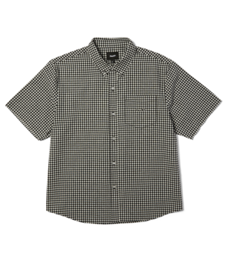 HUF 89 Micro Gingham Ss Oxford Shirt - Black/White