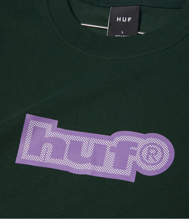 HUF 89 Outline Ss Tee - Forest Green
