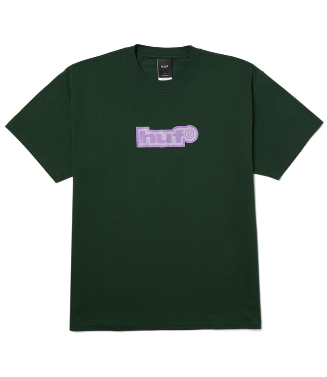 HUF 89 Outline Ss Tee - Forest Green