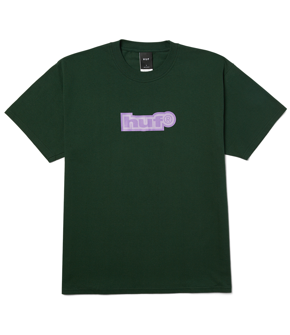 HUF 89 Outline Ss Tee - Forest Green